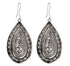 92.5 Sterling Silver TribalÂ Dangle Statement Earrings