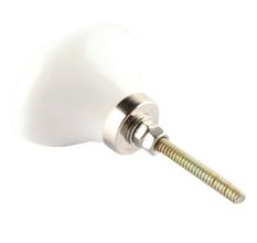 Cream Oval Ceramic Drawer Knob Online