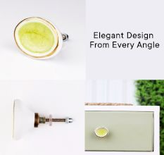 Olive Green Oval Ceramic Drawer Knob Online