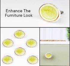 Olive Green Oval Ceramic Drawer Knob Online