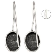92.5 Sterling Silver Earrings Mosaic Design Drop Earrrings
