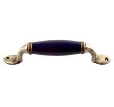 Navy Blue Small Ceramic Antique Door Handles