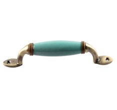 Sea Green Small Ceramic Antique Door Handles