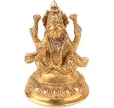 Brass Goddess Lakshmi StatueÂ Sitting Position