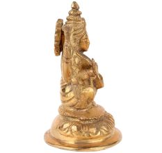Brass Goddess Lakshmi StatueÂ Sitting Position