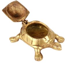 Brass Turtle Yantra Box Statue