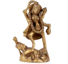 Brass Goddess Kali Statue Hindu Deity