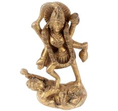 Brass Goddess Kali Statue Hindu Deity
