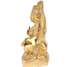 Brass Lama Statue God Of Wealth Statue