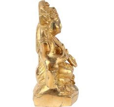 Brass Lama Statue God Of Wealth Statue