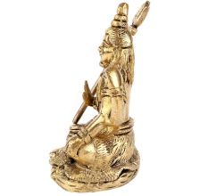 Brass Shiva Statue Ashirwad Mudra Meditation Idol