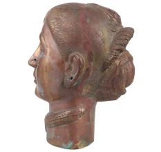 Brass Gauri Head Or Parvati Head Statue