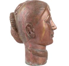 Brass Gauri Head Or Parvati Head Statue