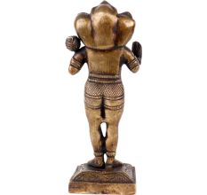 Brass Hanuman Statue With Three Head  Standing  Show Piece