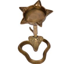 Hand Crafted Brass Cobra Snake Oil Lamp