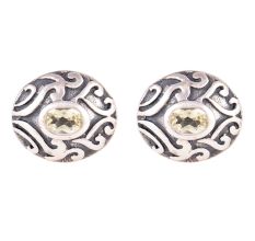 92.5 Sterling Silver Earrings Enamel Stone Fashion Stud Earring