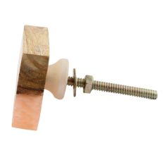 Stone Pink Knot Resin Knob
