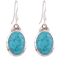 92.5 Sterling Silver Earrings And Turquoise Teardrop Earrings