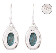92.5 Sterling Silver Earrings And Turquoise Teardrop Earrings