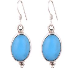 92.5 Sterling Silver Earrings Turquoise Teardrop Earrings