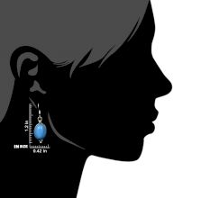 92.5 Sterling Silver Earrings Turquoise Teardrop Earrings