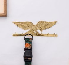 Brass Golden Eagle Wall Hanging Hook Wall Multiple Organizer