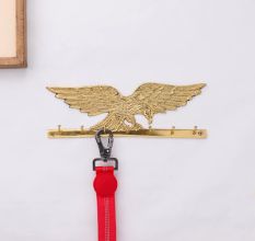 Brass Golden Eagle Wall Hanging Hook Wall Multiple Organizer