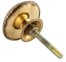 Brass Floral Pattern Dresser Knob