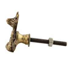 Fox Brass Dresser Knob