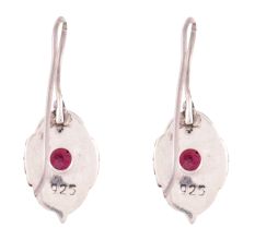92.5 Silver Sterling Earrings Purple Amethyst Daily Wear Earrings