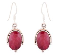 92.5 Sterling Silver Earrings Spinel Hook Earrings