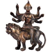 Brass Durga Statue Ashtbhuja Durga Golden Statue