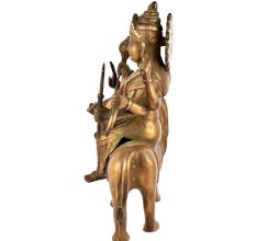 Brass Durga Ma Statue Ambe Ma Shera Wali Idol