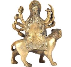Brass Ma Durga Statue Hindu Puja Idol
