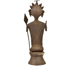 Brass Tribal Warrior Figurine Home Decor Statue