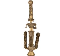 Hand Crafted Brass Female God Form Standing Statue