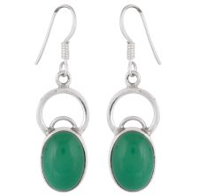 Sterling Silver Earrings Aventurine Fancy Earrings
