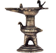Brass Oil Lamp Diyas Traditional Peacock Oil Lamp