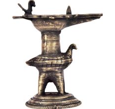 Brass Oil Lamp Diyas Traditional Peacock Oil Lamp