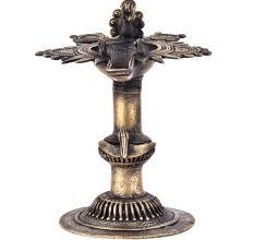 Brass Oil Lamp From Orissa Dhokra WorkÂ Bird Figurines