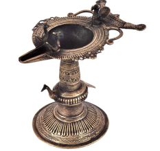 Brass Oil Lamp Indian Religious Brass Peacock Oil Lamp