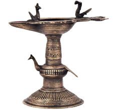 Brass Oil Lamp Indian Religious Brass Peacock Oil Lamp