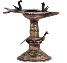 Brass Oil Lamp Indian Religious Brass Peacock Oil Lamp