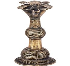 Brass Oil Lamp Rare Collectable Worship Lamp With Stand