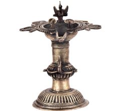Handicrafted Brass Oil Lamp Diya Lamp Dokra Home Decoration Diya Lamp