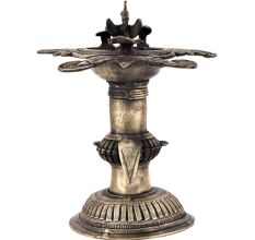 Handicrafted Brass Oil Lamp Diya Lamp Dokra Home Decoration Diya Lamp