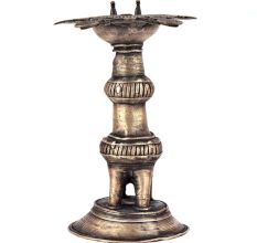 Handcrafted Brass Oil lamp Dhokra Brass Hand Oil Lamp