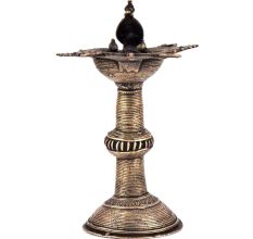 Peacock Brass Oil Lamp Traditional Handmade Worship lamp