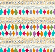 Bombay Dyeing Pink And Peach Geometric Design 120 TC Cotton Double 1 Bedsheet With 2 Pillow Covers