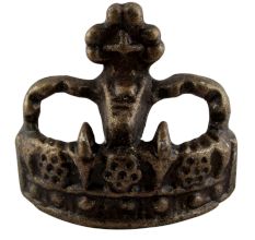 Antique Crown Iron Dresser Knob